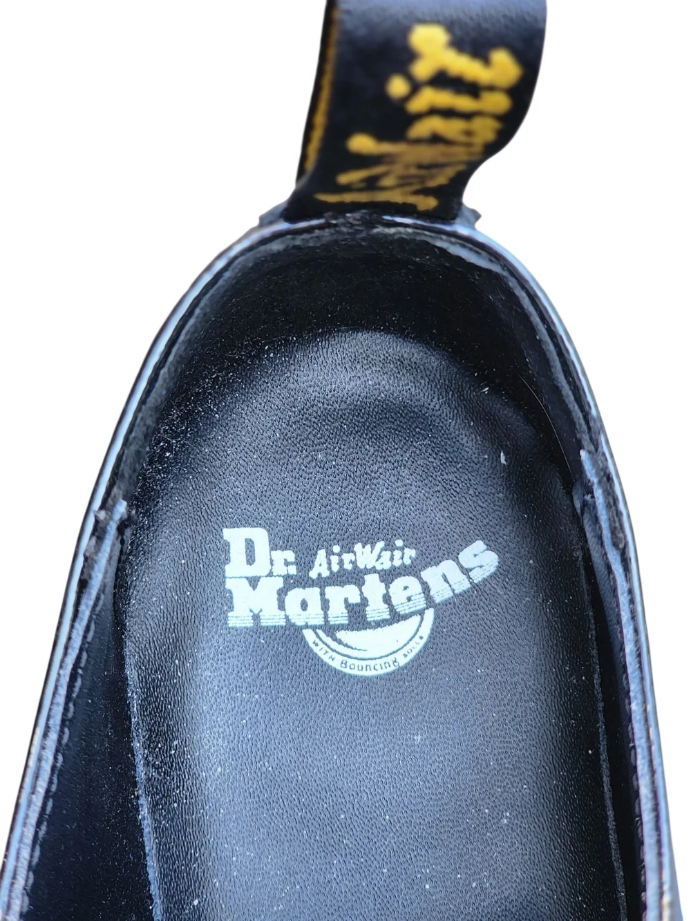 Dr.‎ Martens Black Patent Lace-Up Platform Shoes